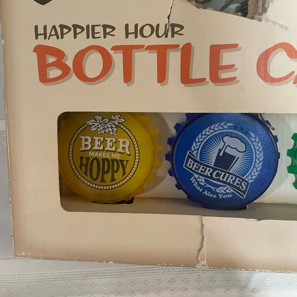NWOT Happier Hour Bottle Cap Lights!
